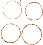 Kisangel 4Pcs Bass Strings Kit Alloy Wrapped Replacement Strings for Wooden Bass Instruments Sound Quality Lightweight and Versatile for Easy Use