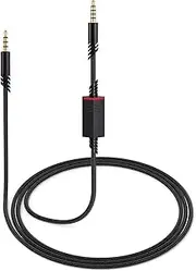 weishan A40 Cord Replacement for Astro A10 A40 TR Gaming Headsets, 3.5mm(1/8") Braided Detachable Audio Cable with Inline Mic Mute Switch, 6ft Long