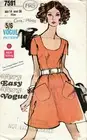 1960s Vintage VOGUE Sewing Pattern B36 DRESS (1925)