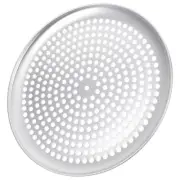 Stainless Steel With Holes Round Pizza Baking Pan Pizza Tray Crust Pizza Pan