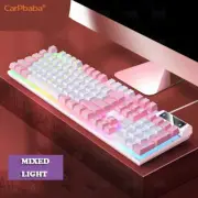 Carpbaba K500 104 Key USB Wired Gaming Keyboard Color Backlit Mechanical Hand Fe
