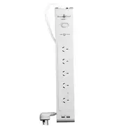 PowerShield PSZ5U2 ZapGuard 5 Way Power Surge Filter Board, 2 x USB Connectors, Wide Spaced Sockets, Wall Mountable, White,$40,000 Connected Equipment