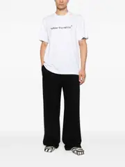 [Msgm] Msgm-T-Shirt In Cotone Con Stampa Follow The Rabbit-Uomo XL