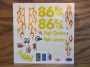Junkyard Model Parts Vintage AMT 1932 Ford Victoria DECAL SHEET ONLY 1962 NOS