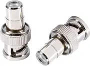 10PCS BNC to RCA Adapter, BNC Male to RCA Female Connector Coaxial Adapter Kit Coupler for CCTV System