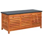 Solid Eucalyptus Wood Garden Storage Trunk Box Chest 117/150x50x55 cm vidaXL