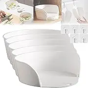 Corner Cutting Board Prep Bowls, Convenient Food Preparation Tray, Food Prep Bowls for Cutting Board & Side Dish Plate, Spill-Proof, Durable PP Material, Space-Saving (5)
