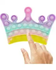 Pastel Crown Fidget Popper Sensory Toy