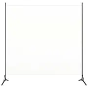 Room Divider White Fabric 175x180 cm Privacy Screen Portable Home Office Decor