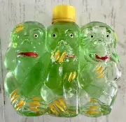 Vintage 3 Monkeys 1/2 fl oz Perfume Bottle-See/Hear/Speak No Evil By Kleinkramer