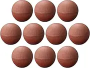 Set of 10, Temari Lid Red Glaze, 3.7 x 3.3 inches (9.5 x 8.5 cm), Earth [Lid Facing]