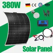 380W Watt Flexible Solar Panel Complete Kit 12V Battery Charger Boat Car Camping
