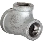 Anvil 8700123105 Malleable Iron Pipe Fitting, Reducing Tee, 3/4" x 3/4" x 1" NPT