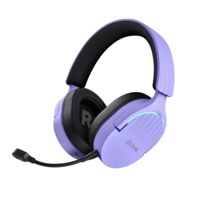 Trust GXT 491P Fayzo Wired Gaming Headset Purple, Noise Cancelling Mic