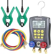 Pressure Gauge Refrigeration Digital Vacuum Pressure Manifold Tester Meter Heating Ventilation And Conditioning Temperature Tester Valves Tool Kit