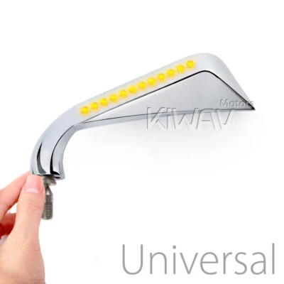 KiWAV Axe Chrome Mirrors w/ LED Signals M10 for Victory Vegas Jackpot High-ball