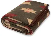 ACUSHLA Merino Wool Blanket Large Throw Bedspread for Sofa Bed Single Double Cozy Throws for Sofas and Beds Soft and Warm Blankets Picnic Camping 160x220cm