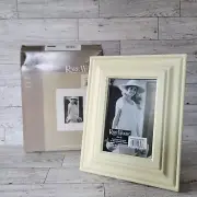 RARE WOODS Photo Frame 4x6 NEW Provincial White Vertical Horizontal Burnes Y2K