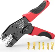 Crimping Tool for Non-Insulated Open Barrel Terminals & Receptacles AWG 20-10, R