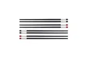 8pc Zwilling Reusable 30cm Plastic Chopstick Cutlery Utensil Set Tableware Black