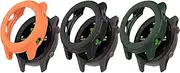 Chofit Case Cover Intended for Garmin Forerunner 255S Smartwatch Protective TPU Hollow Armor Case Protector Intended for Forerunner 255S (3pack-A)