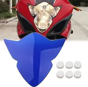 FINMOKAL Blue ABS Plastic Headlight Guard Cover Lens Cover Protector Shield Compatible with Suzuki GSXR1000 GSXR 1000 2005 2006