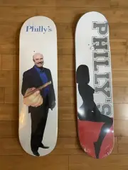 RARE Dr. Phil Skateboard Double Sided Weed Skateboard Deck 8.25 Phillys Muska