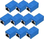 uxcell 10 Pack RJ45 Ethernet Coupler, Female to Female Cat6 Coupler Ethernet Extension Adapter Network Connector for Cat8/Cat7/Cat6/Cat5e/Cat5,Blue