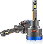 H1 LED Headlight Bulbs IP68 Waterproof Car LED Headlight Bulbs 6000K 600W 80000LM Bright LED Headlights, 2PCS ALKOY
