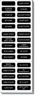 Blue Sea DC Panel Extended 120 Label Kit