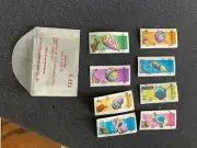2 envelopes of space stamps collectors' sets Liberia & Burundi