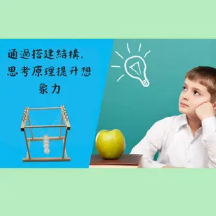 DIY牛頓擺 科學實驗牛頓擺 木製 3D拼圖 慣性原理 生活科技 知識教育 益智 教育 自行組DIY (5.5折)