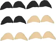 OHPHCALL 6pairs High-heel Forefoot Pads Thicken Half Insoles for Color Black Reduces Heel Slippage Suitable for Men Women Washable Reusable Foot Brace Inserts