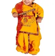 Indian Traditional Dhoti Kurta Krishna Kids Costume Ethnic Wear Dress
