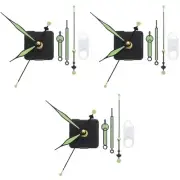 3 Sets wall clock mechanism replacement Electric Clock Motors Luminous Pointer