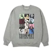 Taylor Swift The Eras Tour II Gray Crewneck high quality M