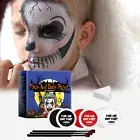 Halloween Black White Body Painting Body Painting Vampire Zombie Skeleton Face