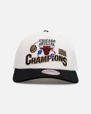 [MITCHELL & NESS] Mitchell & Ness Chicago Bulls 'Nba Elite Finals' Mvp Snapback Cream/black - Size ONE ONE Cream/Black