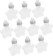 Vaguelly 10pcs Clear Candy Bottle for Christmas Tree Decorations Fillable Plastic Ornaments Multi Functional Party Favor Jars for Storing Sweets and