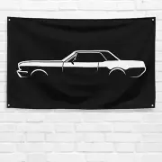 For Ford Mustang Coupe 1965 Enthusiast 3x5 ft Flag Dad Grandpa Gift Banner