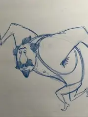 Despicable Me 2 Original Production Drawing El Macho By Storyboard Artist Frank