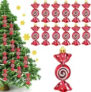 12 PCS Christmas Candy Xmas Ornaments Christmas Tree Candy Decorations