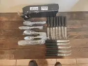 Pleafind 72-Pieces Silverware Sets for 12, Flatware Set with Steak Knives. #619