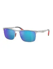 [Ray-Ban] Scuderia Ferrari Collection Polarised RB3726M Sunglasses in Silver