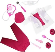 SUPVOX 1 Set Doll Doctor Costume: 18-inch Dolls Replacement Outfit - Mini Tools and Uniform for Kids Learning and Fun Role-Playing