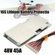 16S 48V 45A Lithium Battery Power Protection Board w/Balance BMS LiFePo4 Lithium