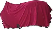 Horse Fleece Blanket, Horse Exercise Sheet,Keep Warm,Breathable, Warm, Lightweight, Sturdy Soft Velvet Fleece Horse Blanket, L Red