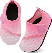 [Leisfit] Toddler Water Shoes Girls Boys Swim Beach Shoes Barefoot Aqua Socks Kids Non-Slip Water Socks