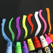 8 Colours 15mm Liquid Chalk Marker Pens LED Writing Board Glass Art Pen WindowAU