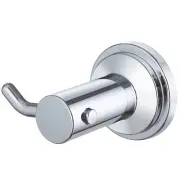 ECKOREA® Polished Chrome Robe & Towel Hook ECK-205O Durable Zinc Alloy Screw-in